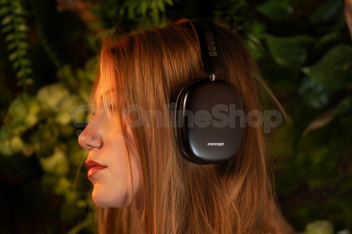 Bezdrátová sluchátka Concept SoundJoy HS4060, černá