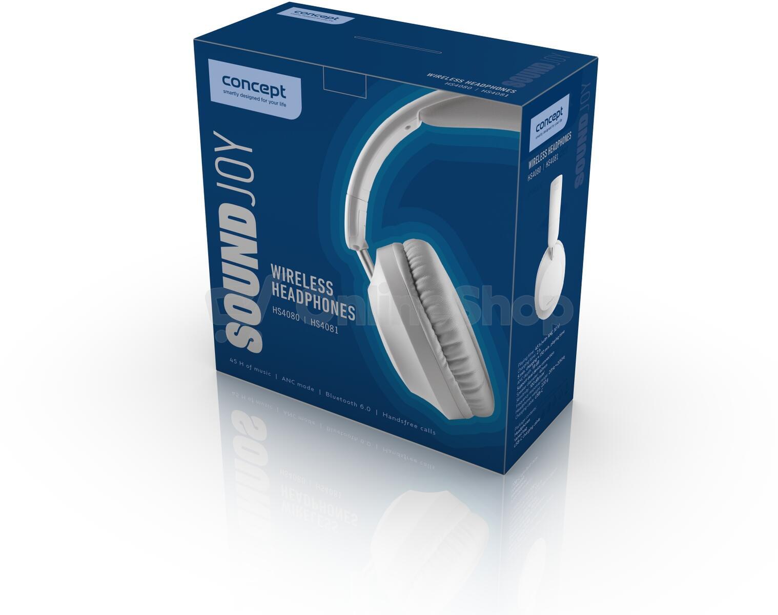 Bezdrátová sluchátka Concept SoundJoy HS4081