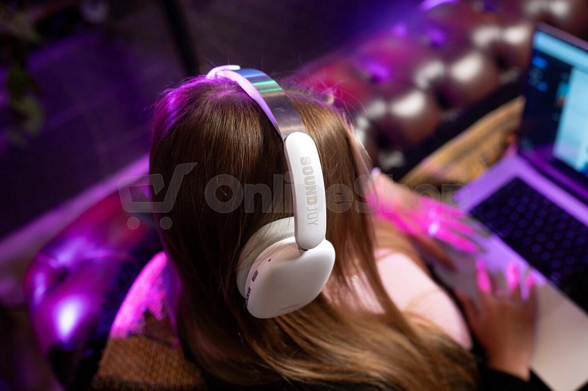 Bezdrátová sluchátka Concept SoundJoy HS4061, bílá