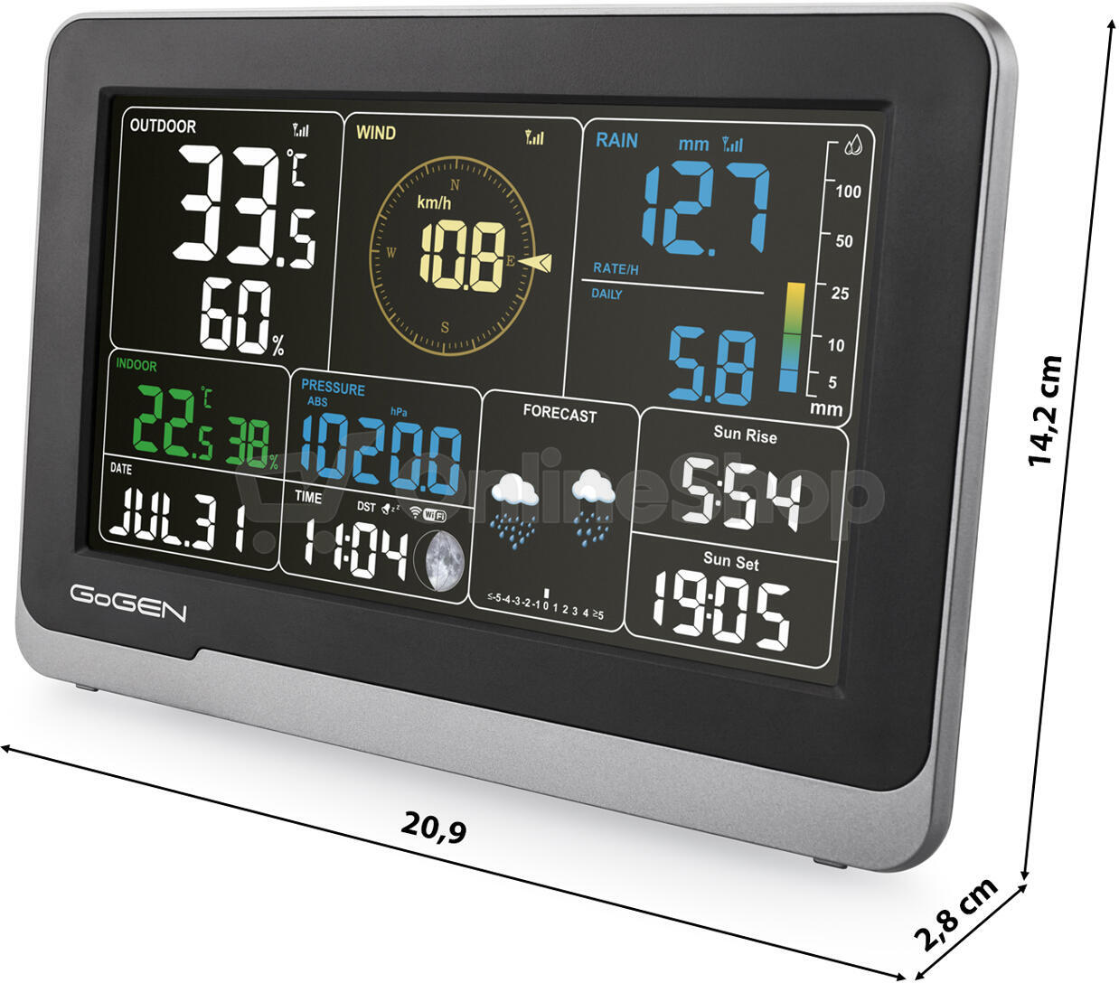 Meteostanice GoGEN ME 4900, černá