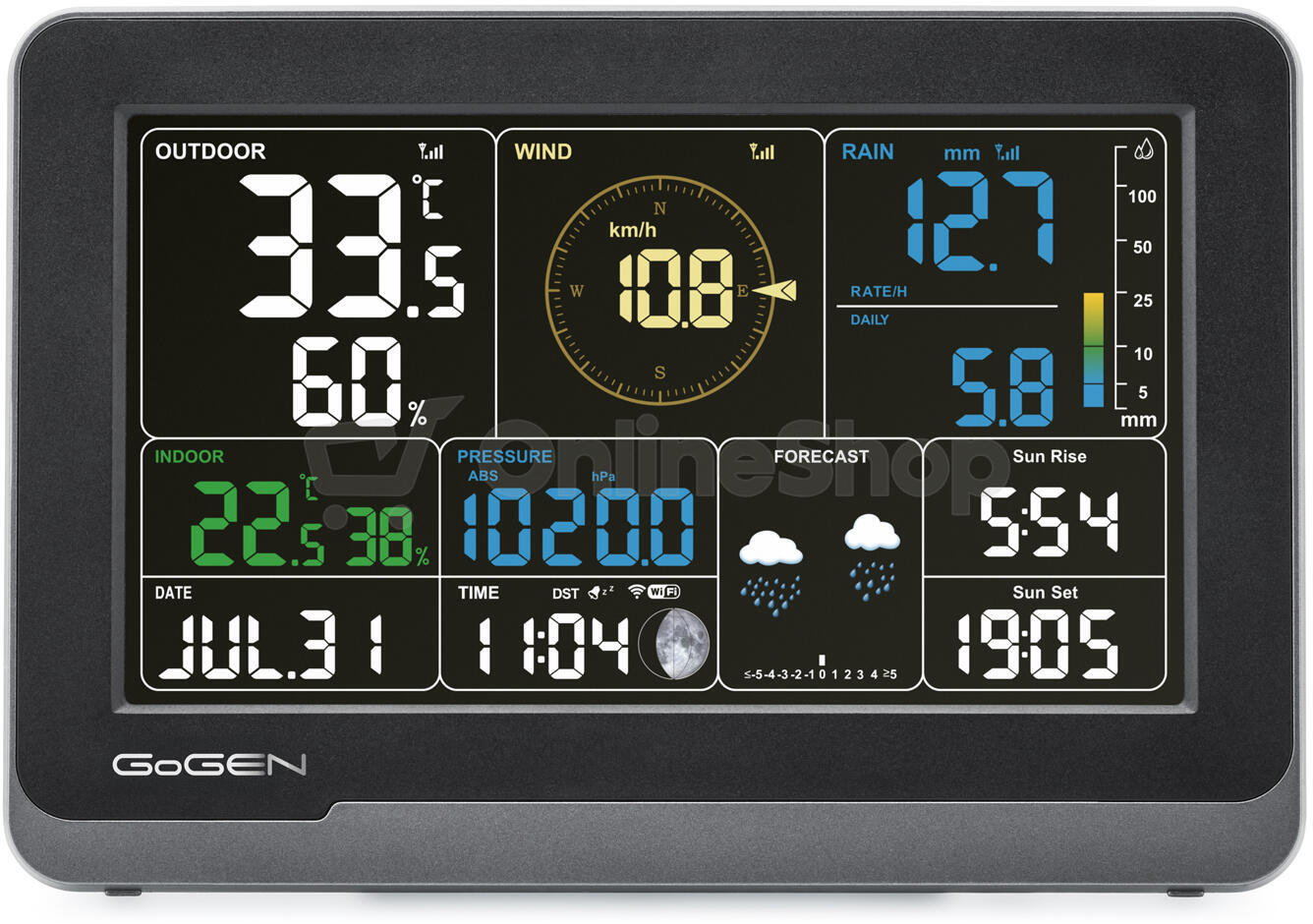 Meteostanice GoGEN ME 4900, černá