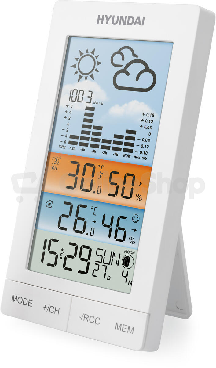 Meteostanice Hyundai WS 2050, bílá
