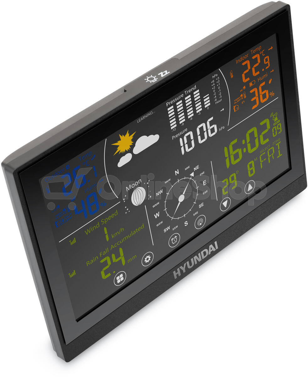 Meteostanice Hyundai WSP 5100 RWIND, černá