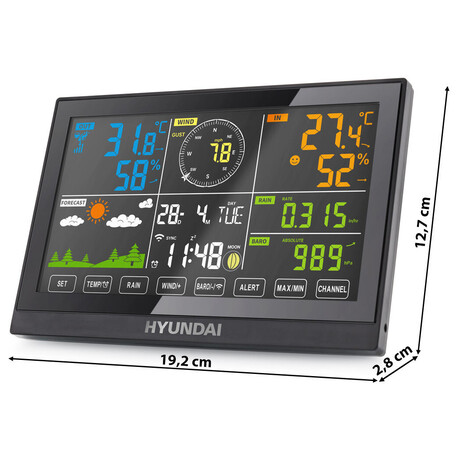 Meteostanice Hyundai WSP 5200 WIFI, černá