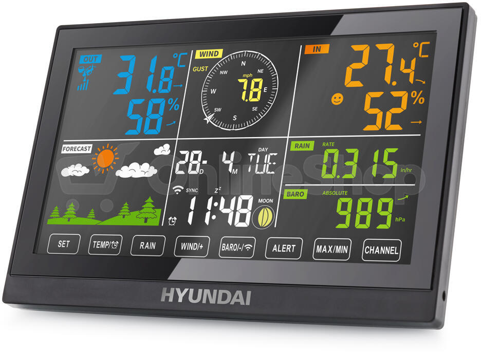 Meteostanice Hyundai WSP 5200 WIFI, černá