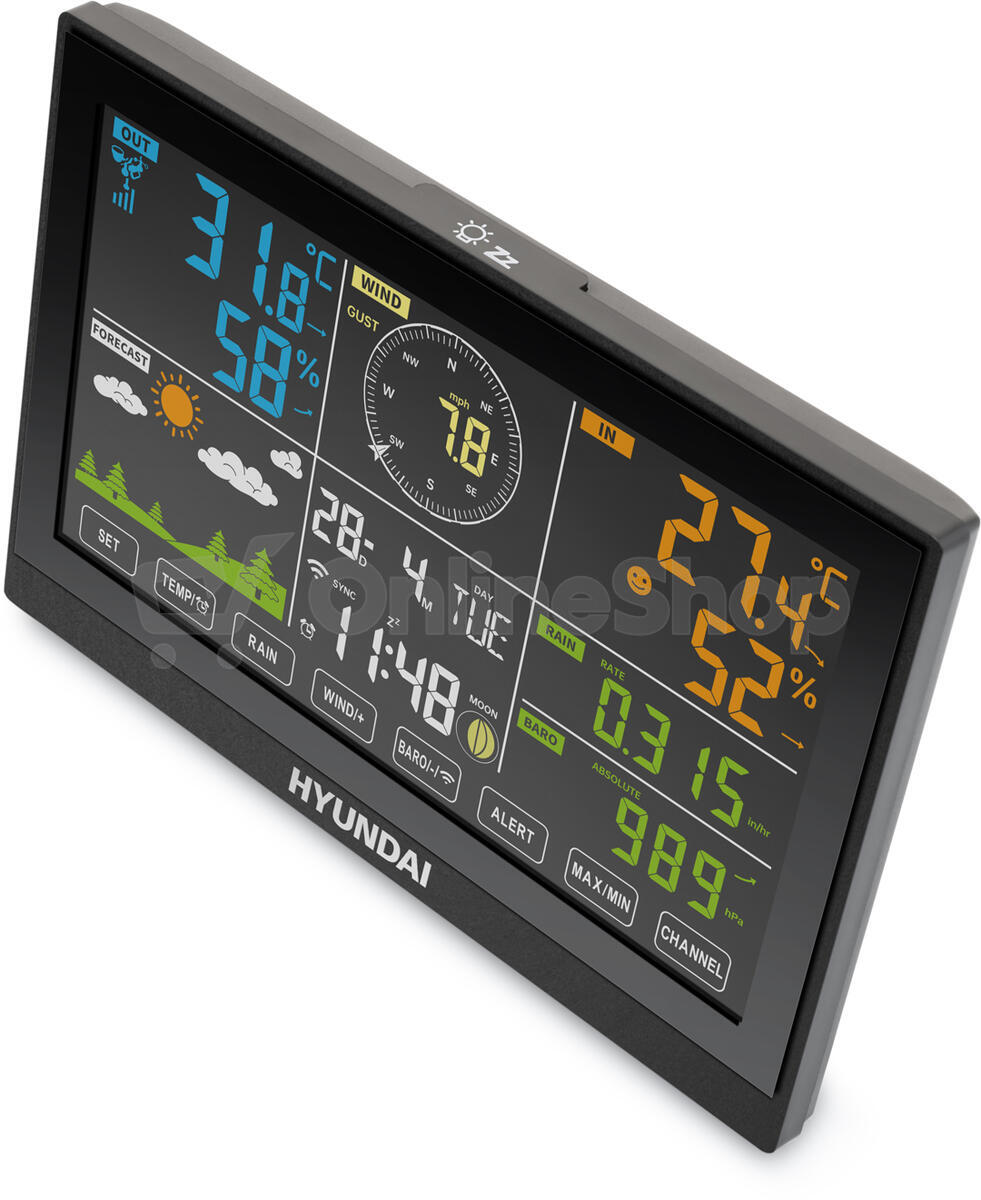 Meteostanice Hyundai WSP 5200 WIFI, černá