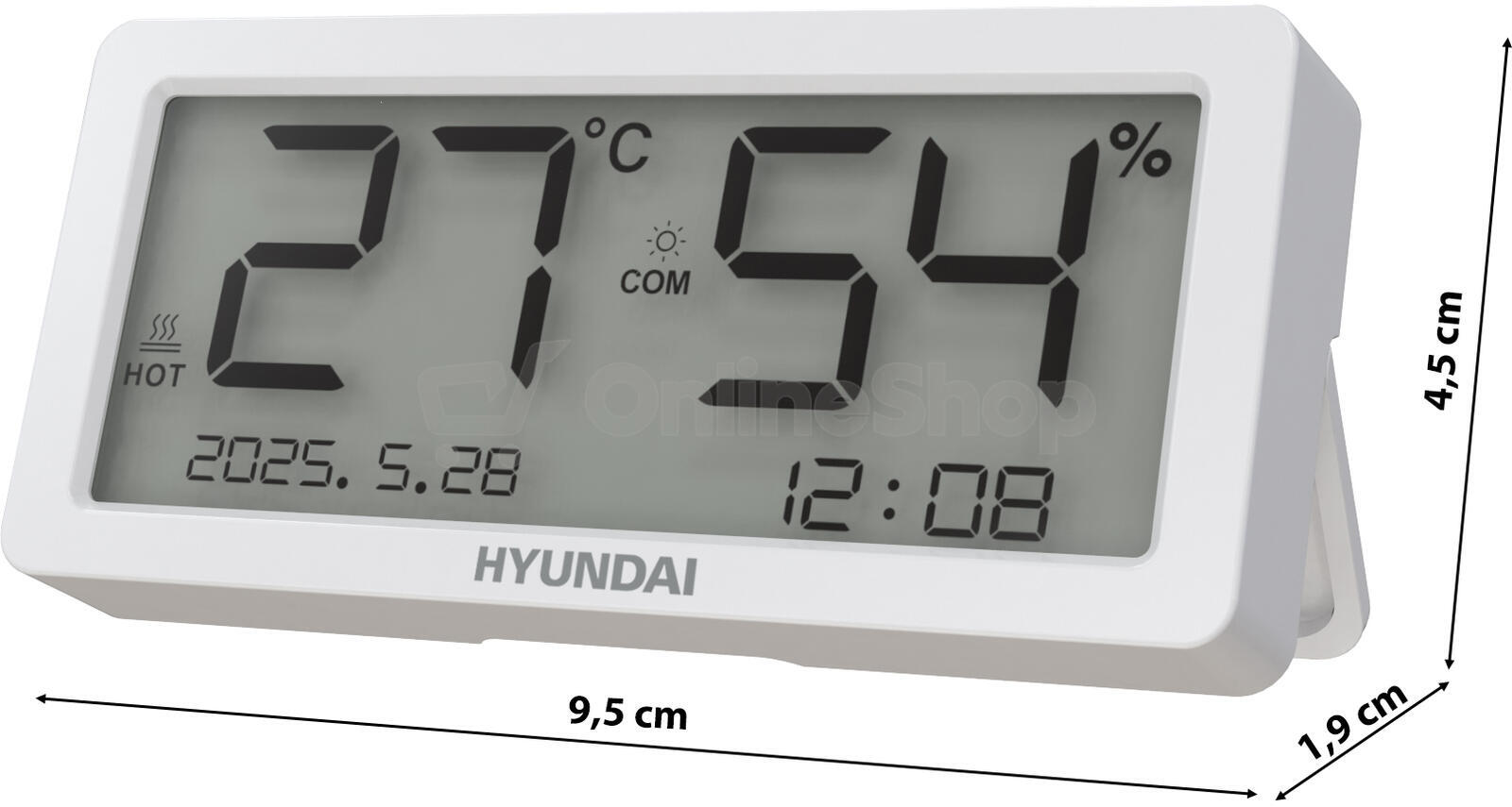 Teploměr Hyundai WS 1015, bílý