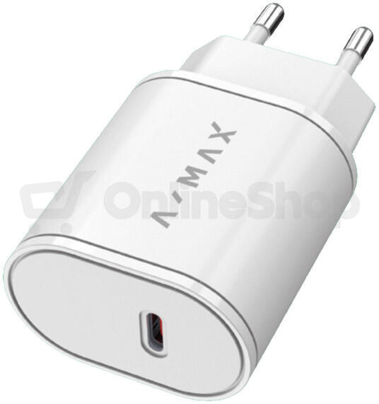 Chytrá nabíječka A-MAX Power Delivery 20W USB-C, bílá