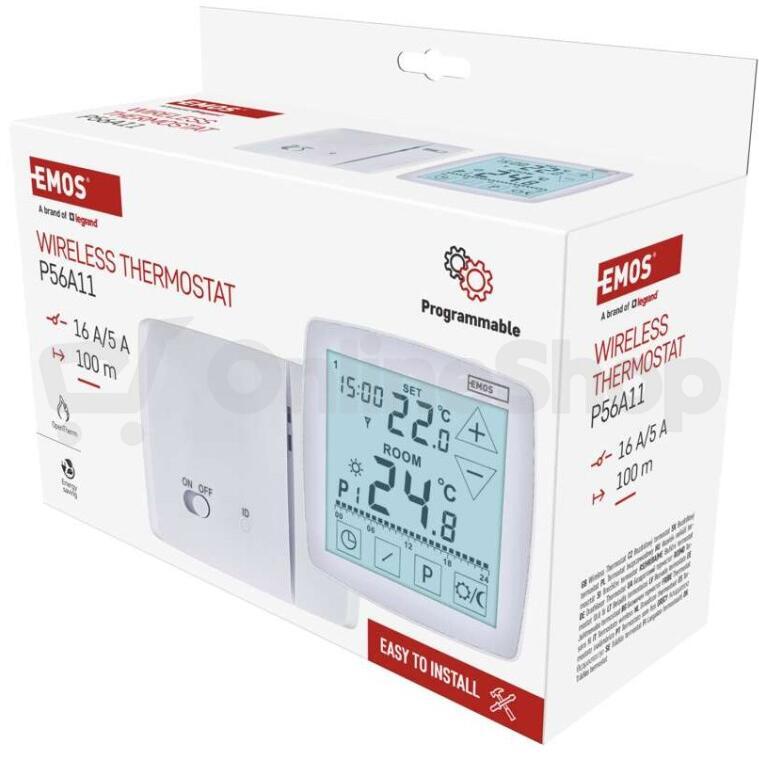 Emos pokojový programovatelný bezdrátový OpenTherm termostat P56A11