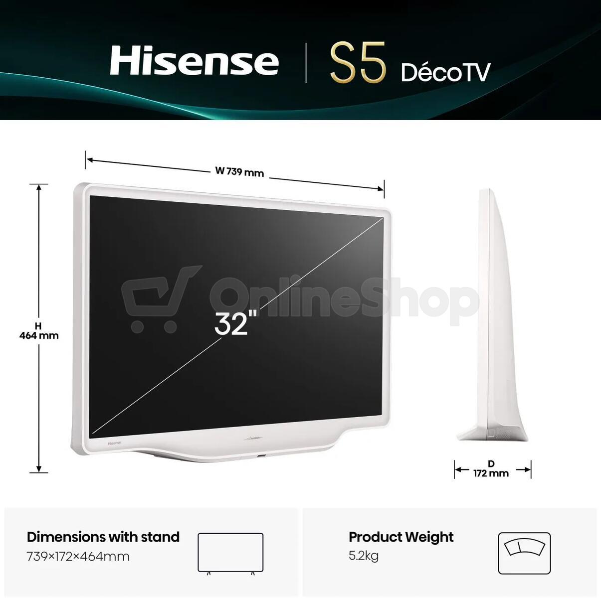 QLED Smart TV Hisense 32S5Q
