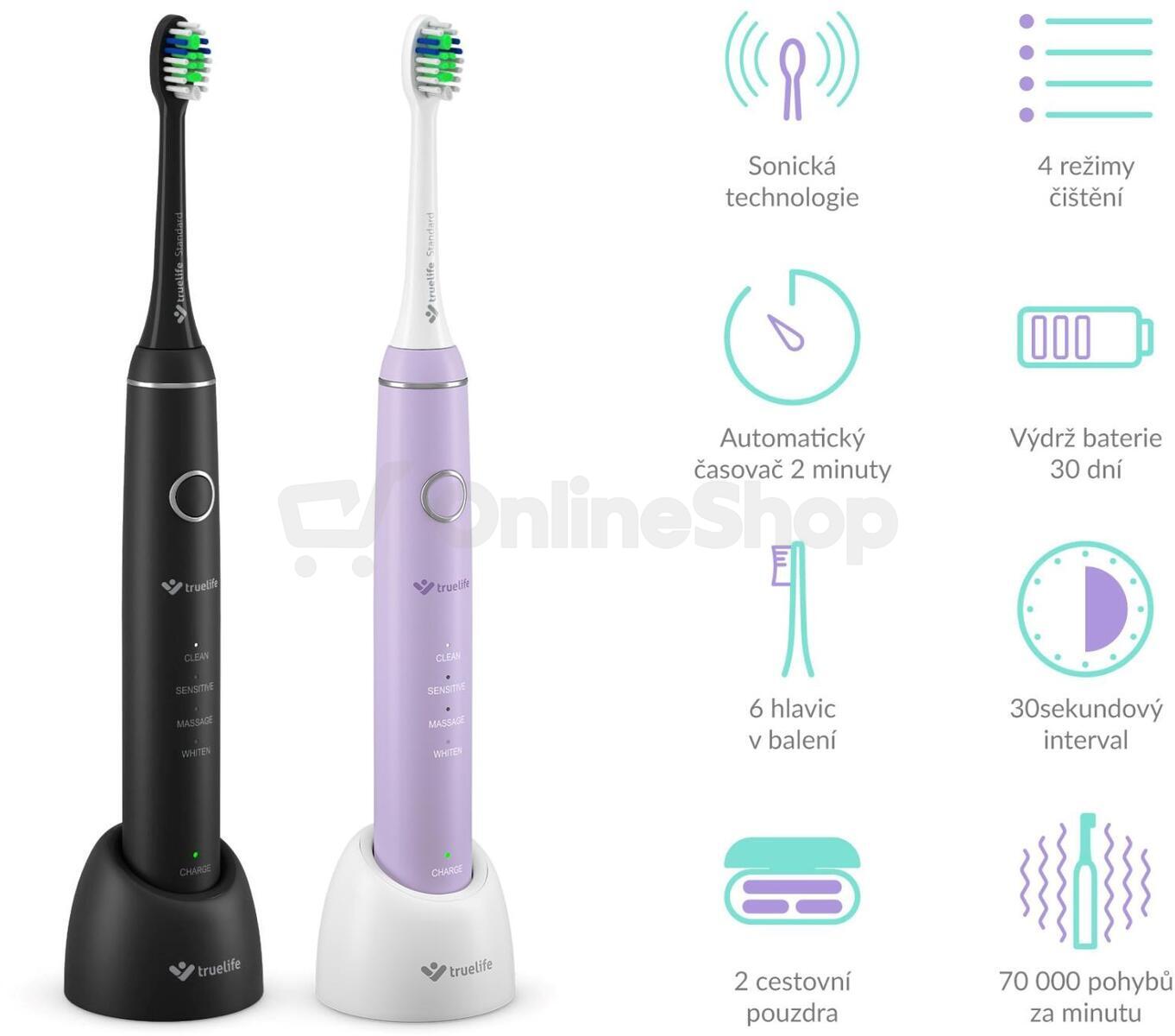 TrueLife SonicBrush Compact Duo Black / Lavender