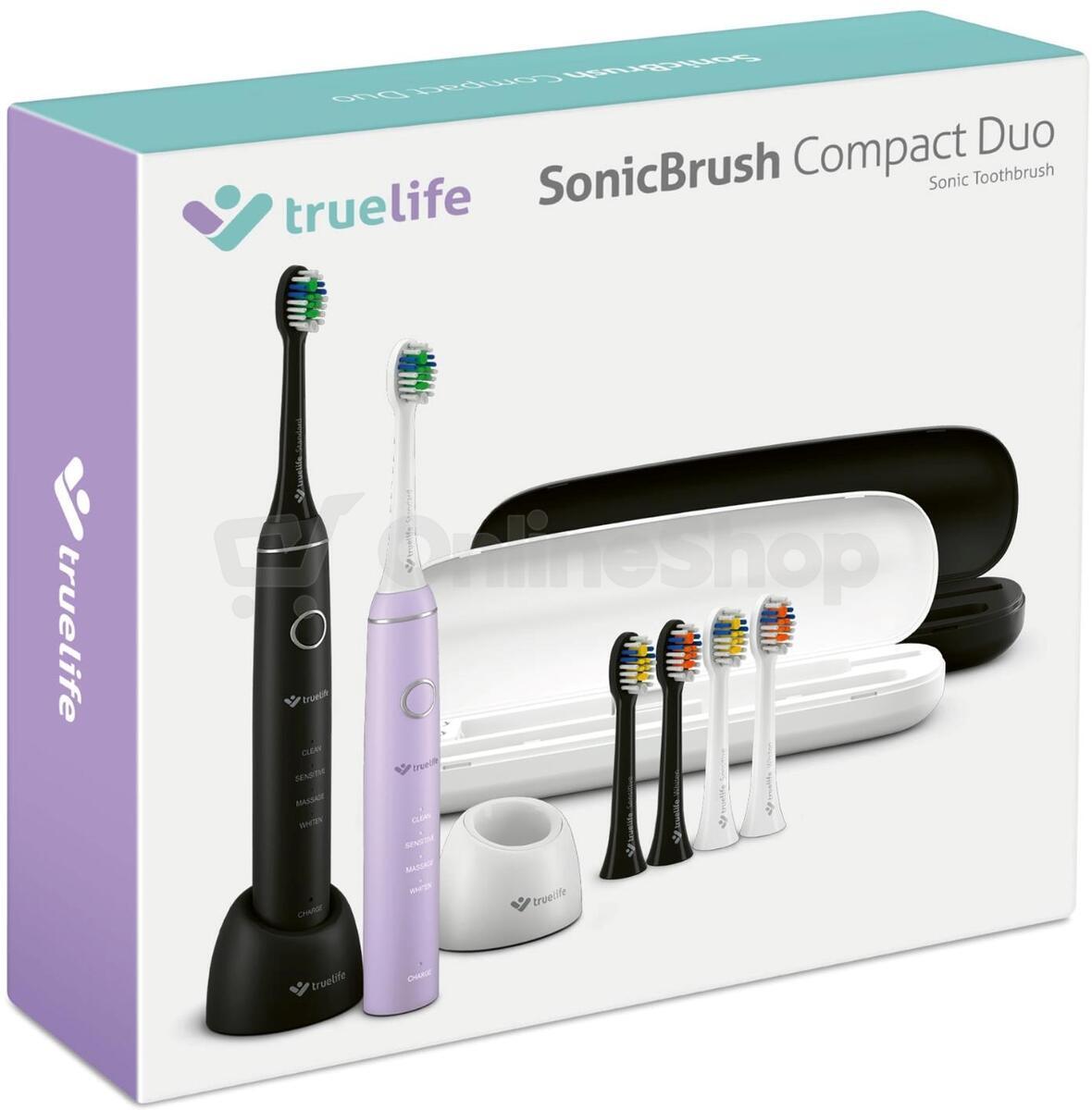 TrueLife SonicBrush Compact Duo Black / Lavender