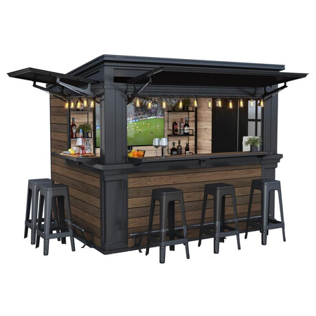 KETER DECO BAR DUO domek - Walnut