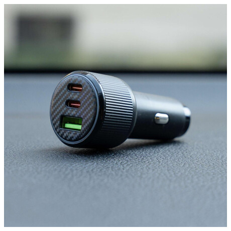 SWISSTEN CL ADAPTÉR 2x USB-C PD + USB-A, 95W ČERNÝ