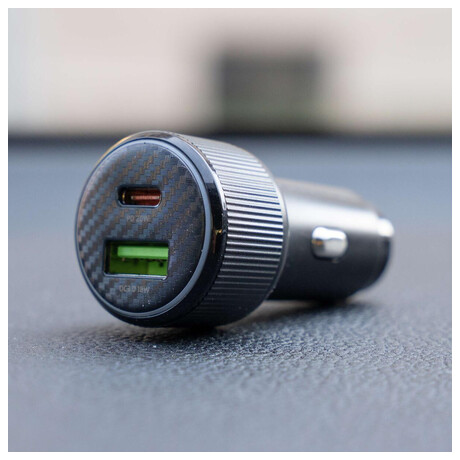 SWISSTEN CL ADAPTÉR USB-C PD + USB-A, 38W ČERNÝ + KABEL USB-C / USB-C, 1 M
