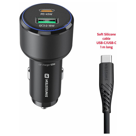 ADAPTÉR Swissten USB-C PD + USB-A