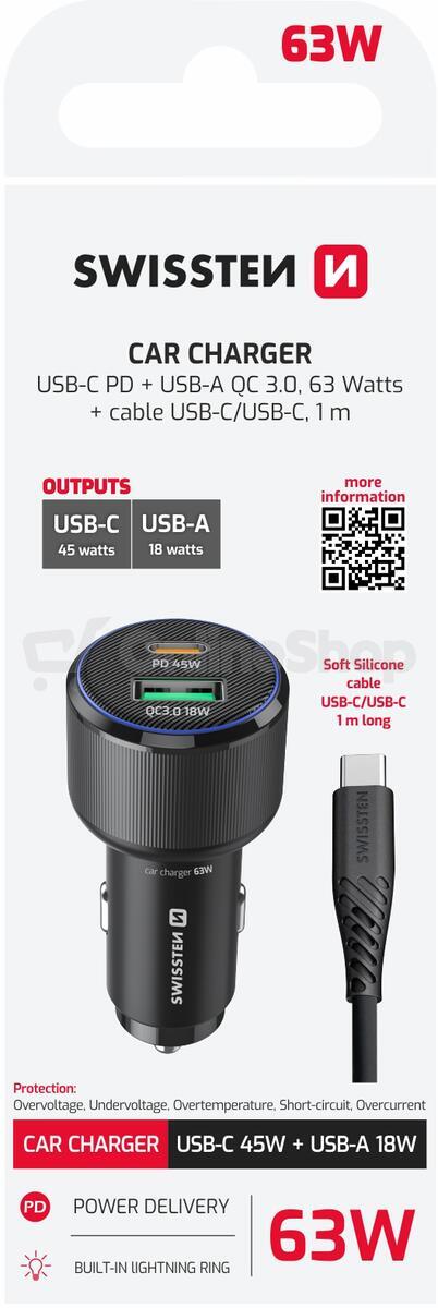 ADAPTÉR Swissten USB-C PD + USB-A