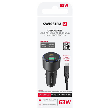 ADAPTÉR Swissten USB-C PD + USB-A