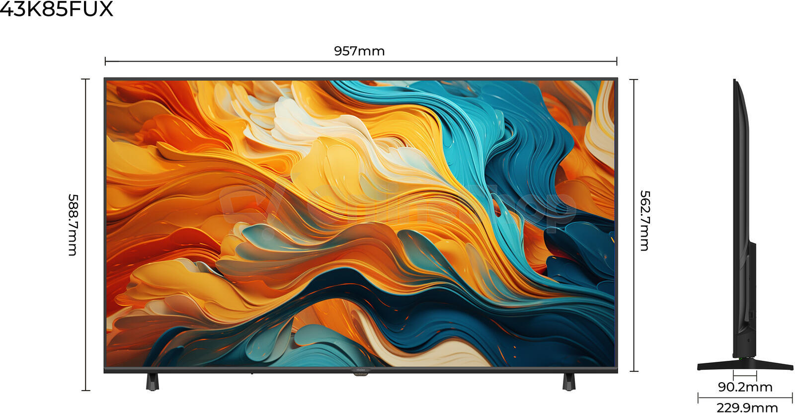 4KLED TV Haier H43K85FUX K85 Series 43"