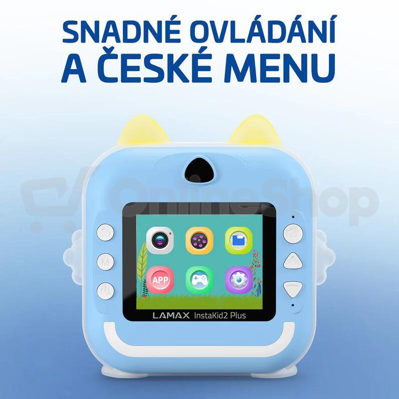 Dětský fotoaparát LAMAX InstaKid 2 AI Plus Blue