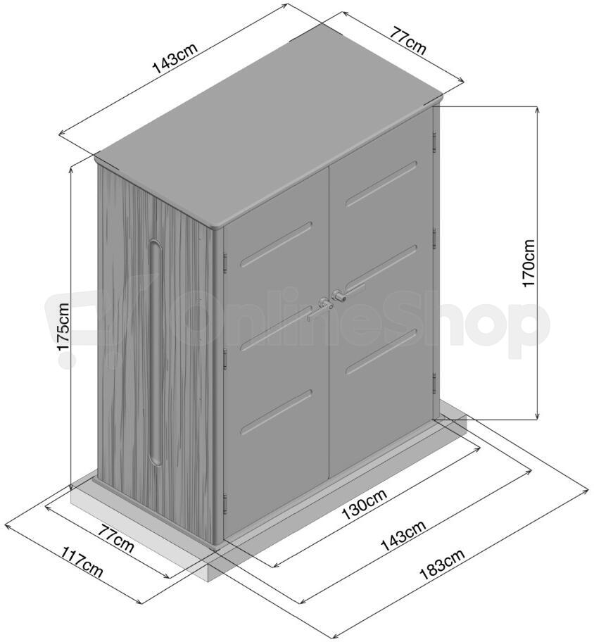 Plastový box LANITPLAST KANSAS LG4688