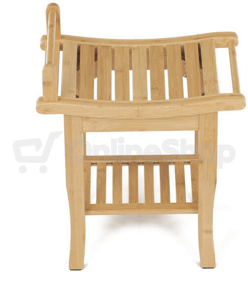 Taburet, bambus, přírodní, DR-B063 NAT Autronic