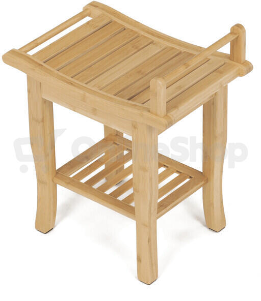 Taburet, bambus, přírodní, DR-B063 NAT Autronic