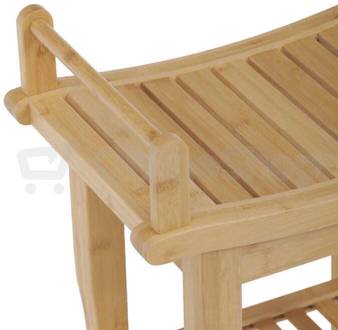 Taburet, bambus, přírodní, DR-B063 NAT Autronic