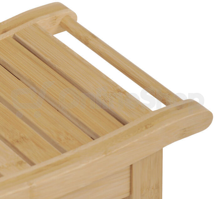 Taburet, bambus, přírodní, DR-B063 NAT Autronic