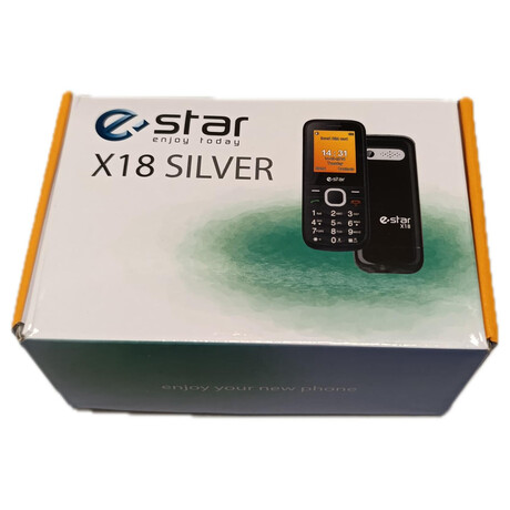 Mobiln telefon eSTAR X18 Dual Sim, stbrn | Skuten fotografie prodvanho kusu