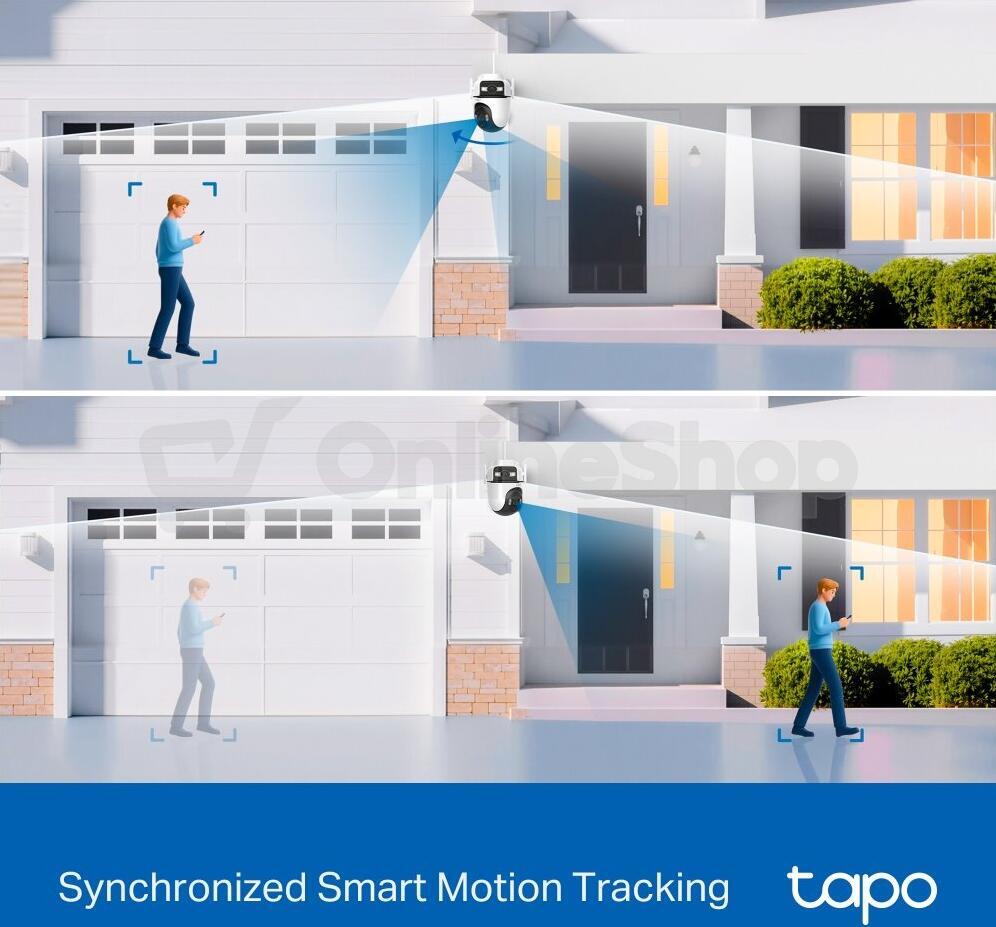 Kamera TP-Link Tapo C545D 3MPx duál, venkovní, IP PTZ, WiFi, přísvit