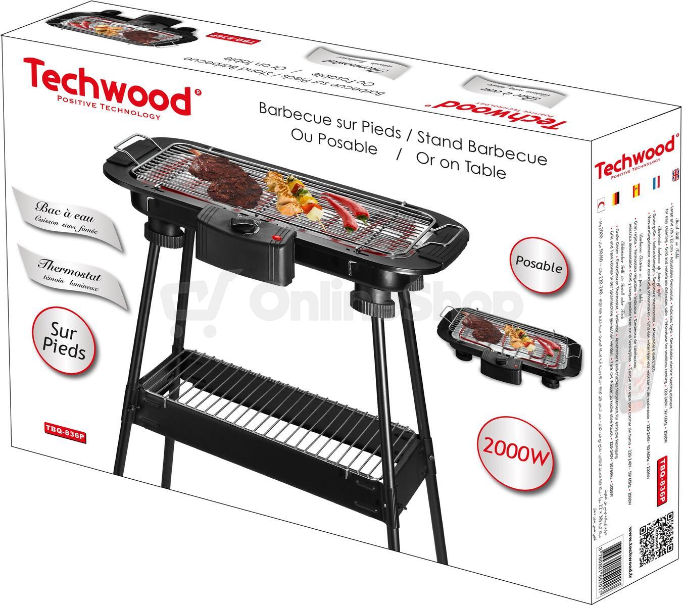 Elektrický gril Techwood TBQ836P