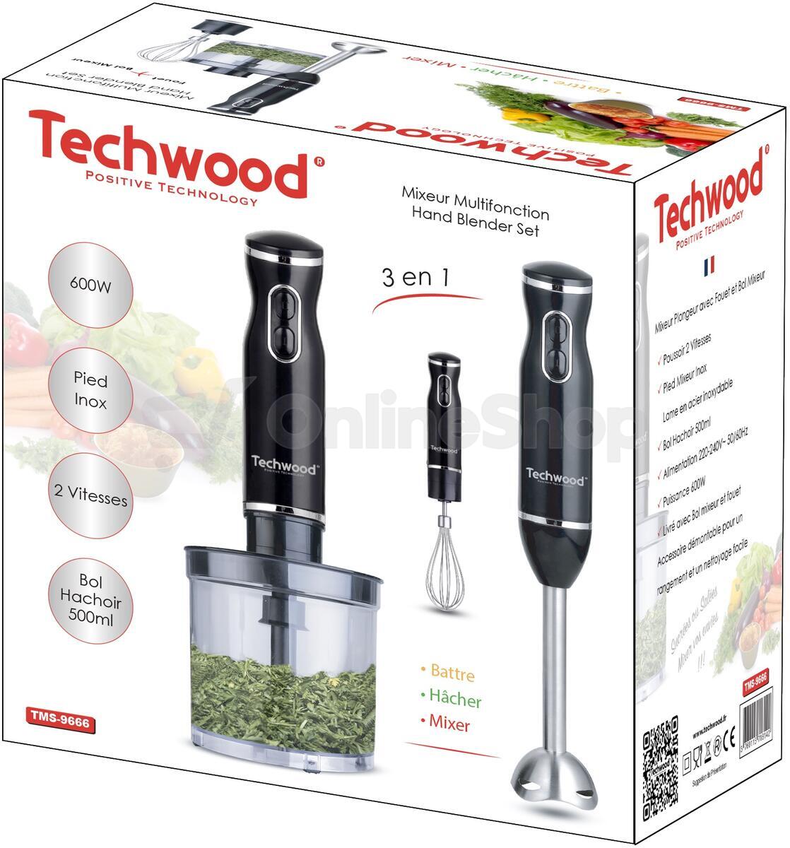 Tyčový mixér Techwood TMS9666 3v1