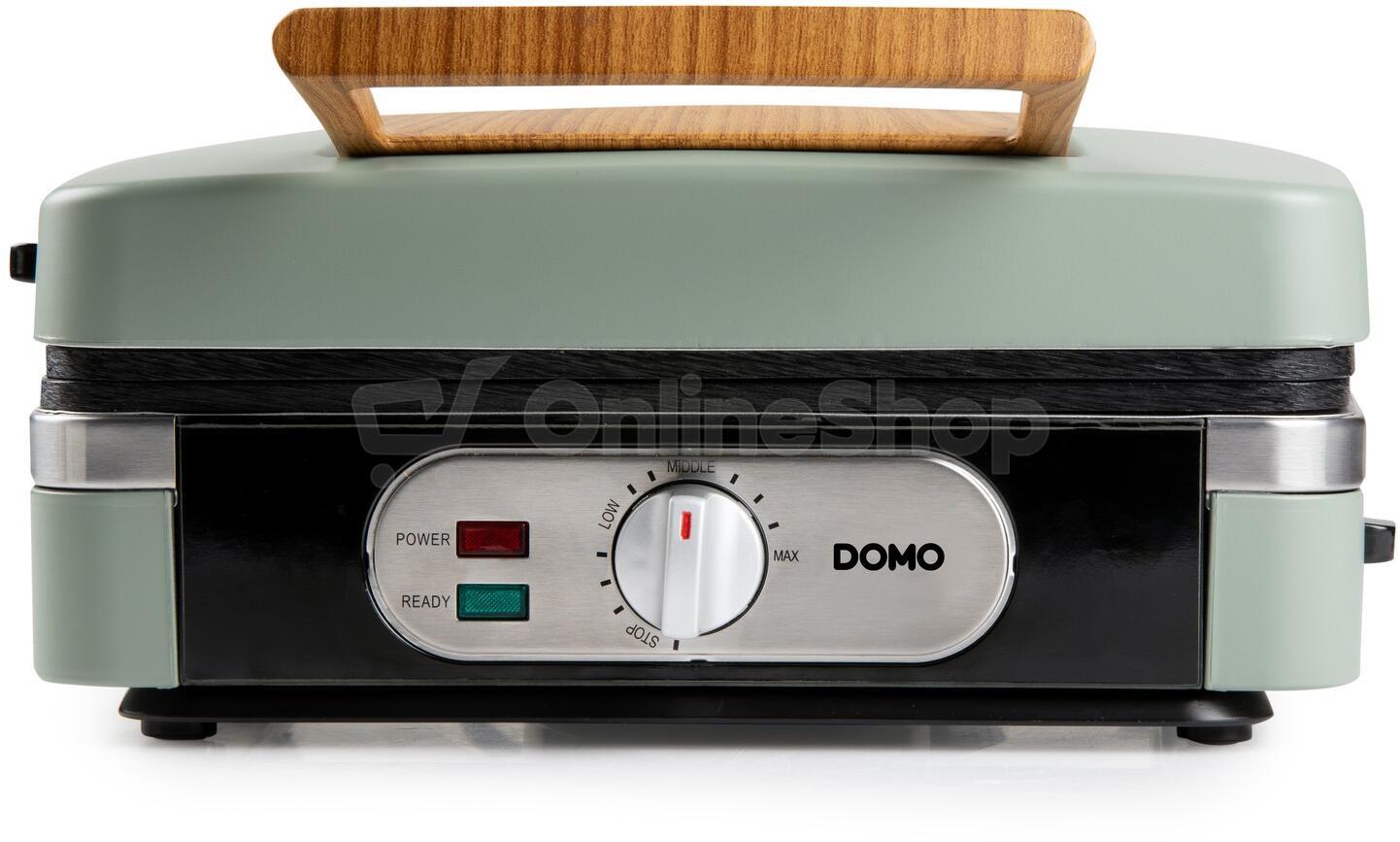 Sendvičovač - Gril - Vaflovač - 3v1 - zelený - DOMO DO9276C