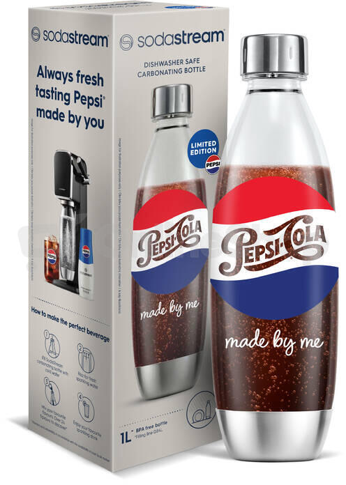 Láhev SodaStream FUSE 1l Metal PEPSI