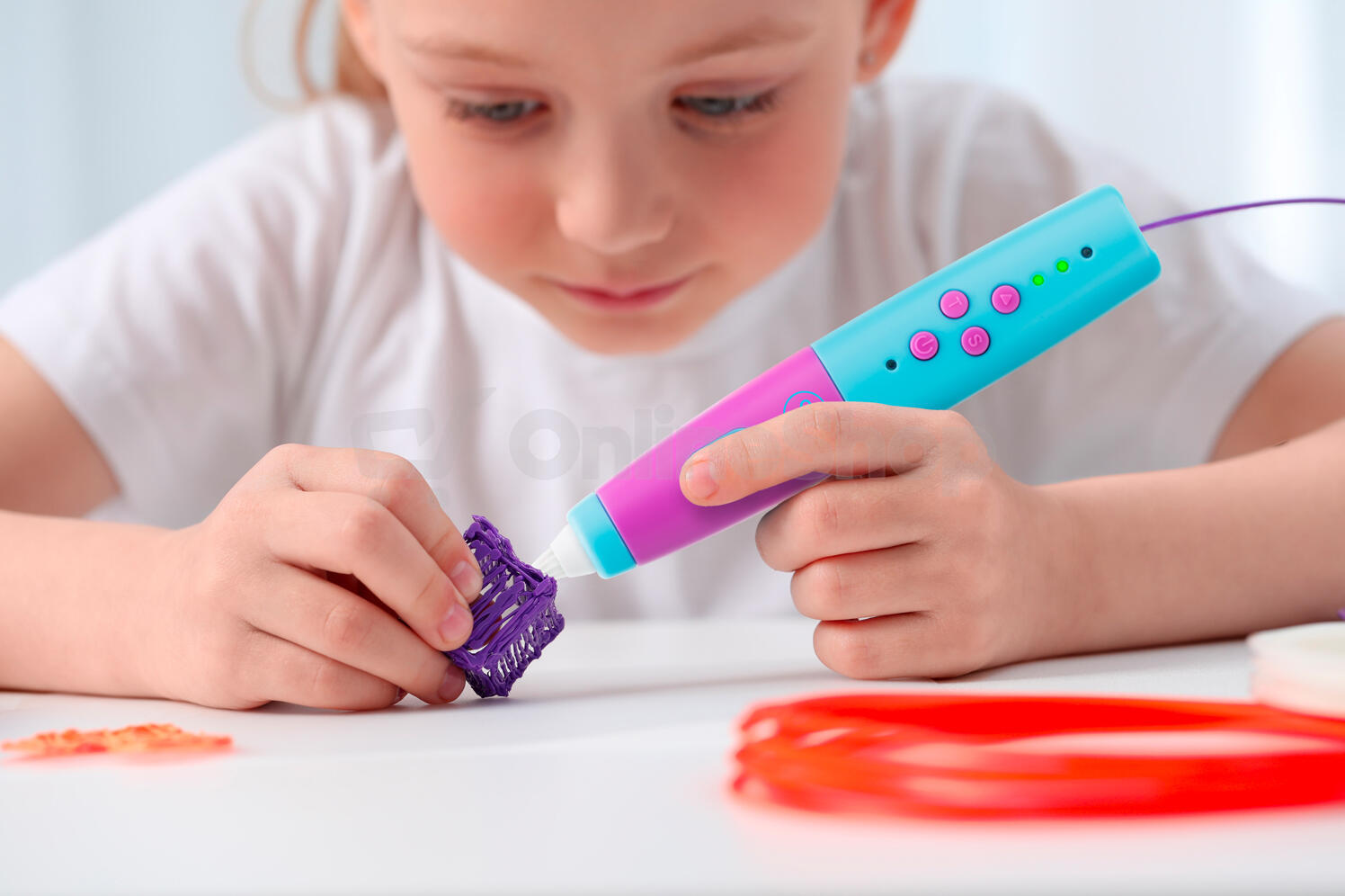 3D pero GoGEN BOB A BOBEK + 36 m náplní, 17 šablon, 3 strojky - modré