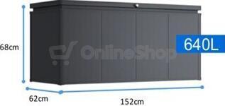 ROJA NOBLE 640 L ocelový úložný box