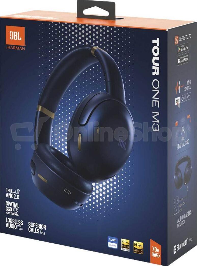 Bezdrátová sluchátka JBL Tour One M3, modrá