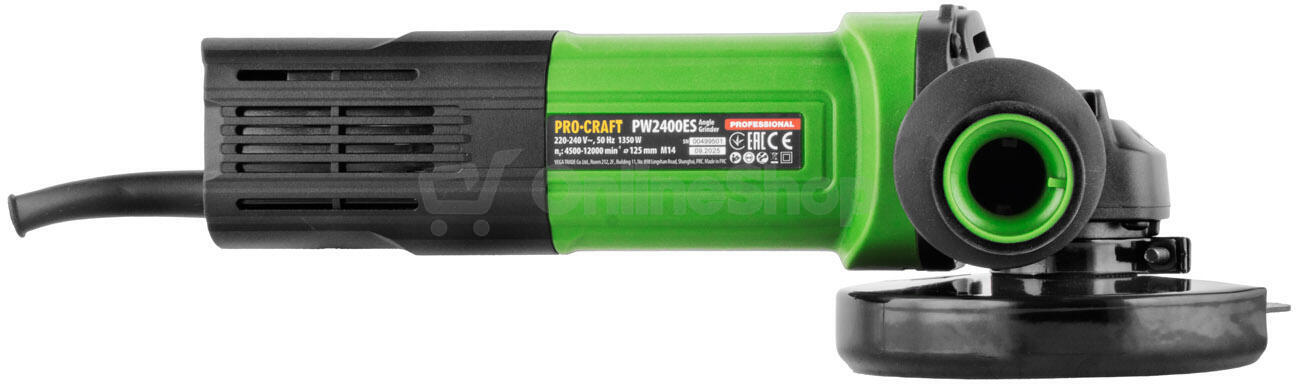 Bruska úhlová Procraft PW2400ES, 125mm / PW2400ES