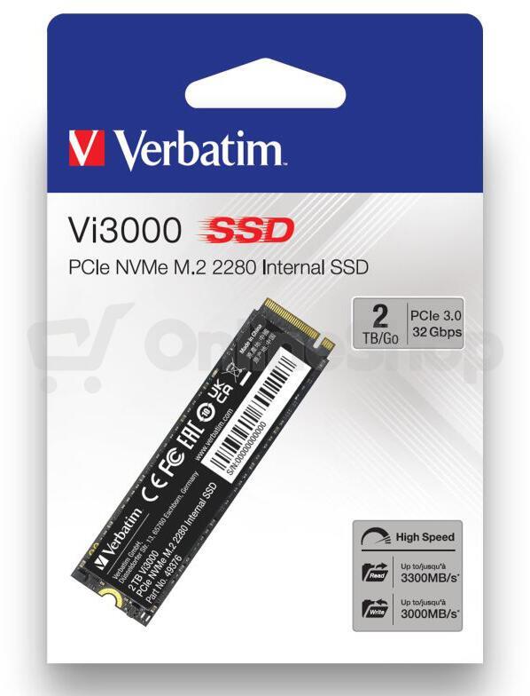 Interní SSD Verbatim Vi3000 2TB PCIe NVMe M.2