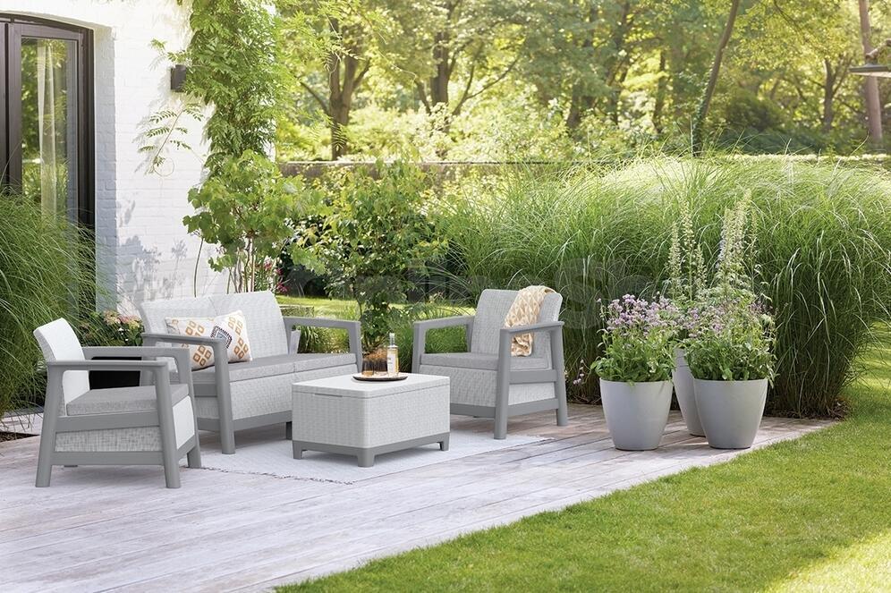 KETER SCANDI LINEA SET - Ash grey/Storm grey