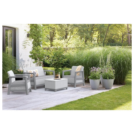 KETER SCANDI LINEA SET - Ash grey/Storm grey