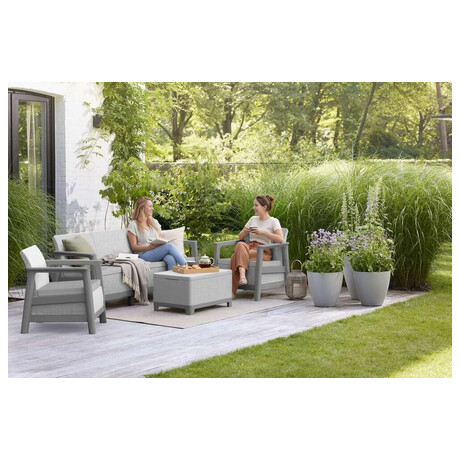 KETER SCANDI LINEA 3&nbsp;SEATERS SET -&nbsp;Ash grey/Storm grey (foto 7)