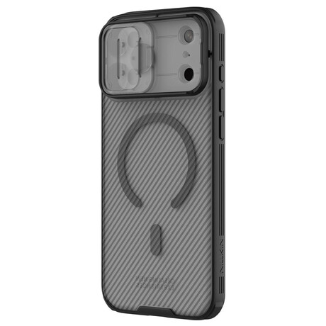 Zadní kryt Nillkin CamShield PRO Magnetic, pro Apple iPhone 17 Pro Max, transparentní černá
