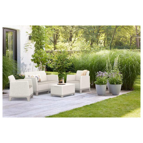 KETER SCANDI FORMA SET - Pebble grey/Soft biege