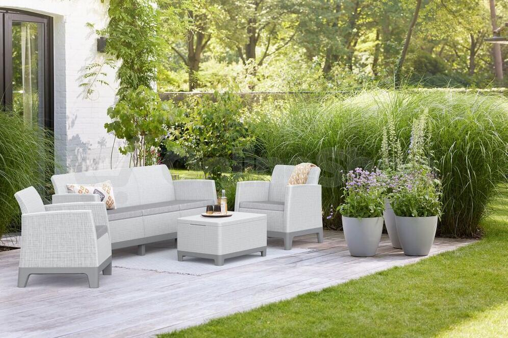 KETER SCANDI FORMA 3 SEATERS SET - Ash grey/Storm grey