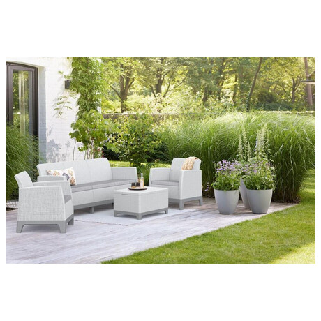 KETER SCANDI FORMA 3 SEATERS SET - Ash grey/Storm grey