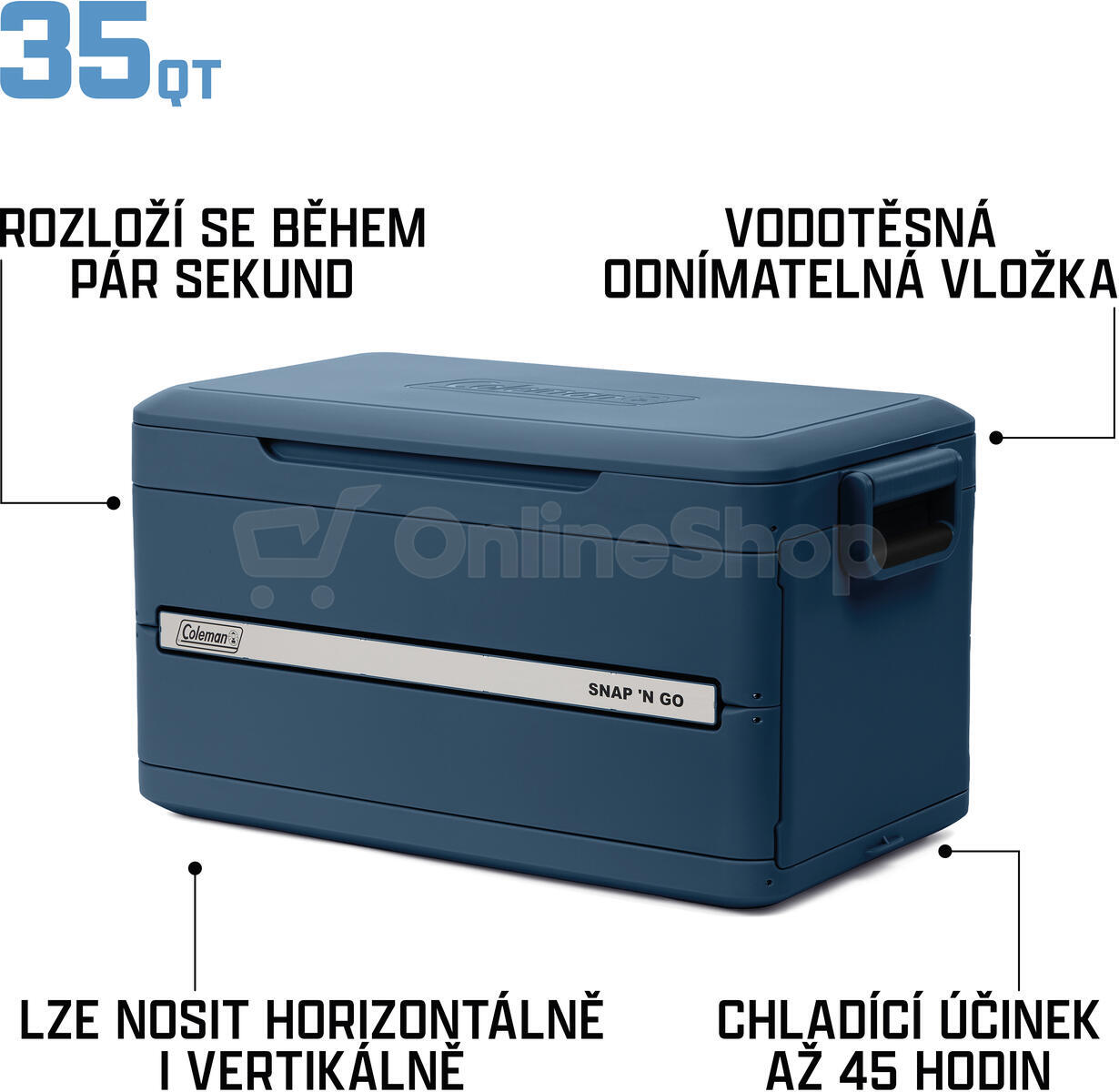 Autochladnička Coleman Snap ’N Go 35QT