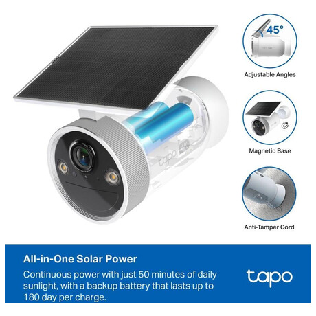 TP-Link tapo C465 Enhanced AI&nbsp;Solar Security Camera Ultra (foto 3)