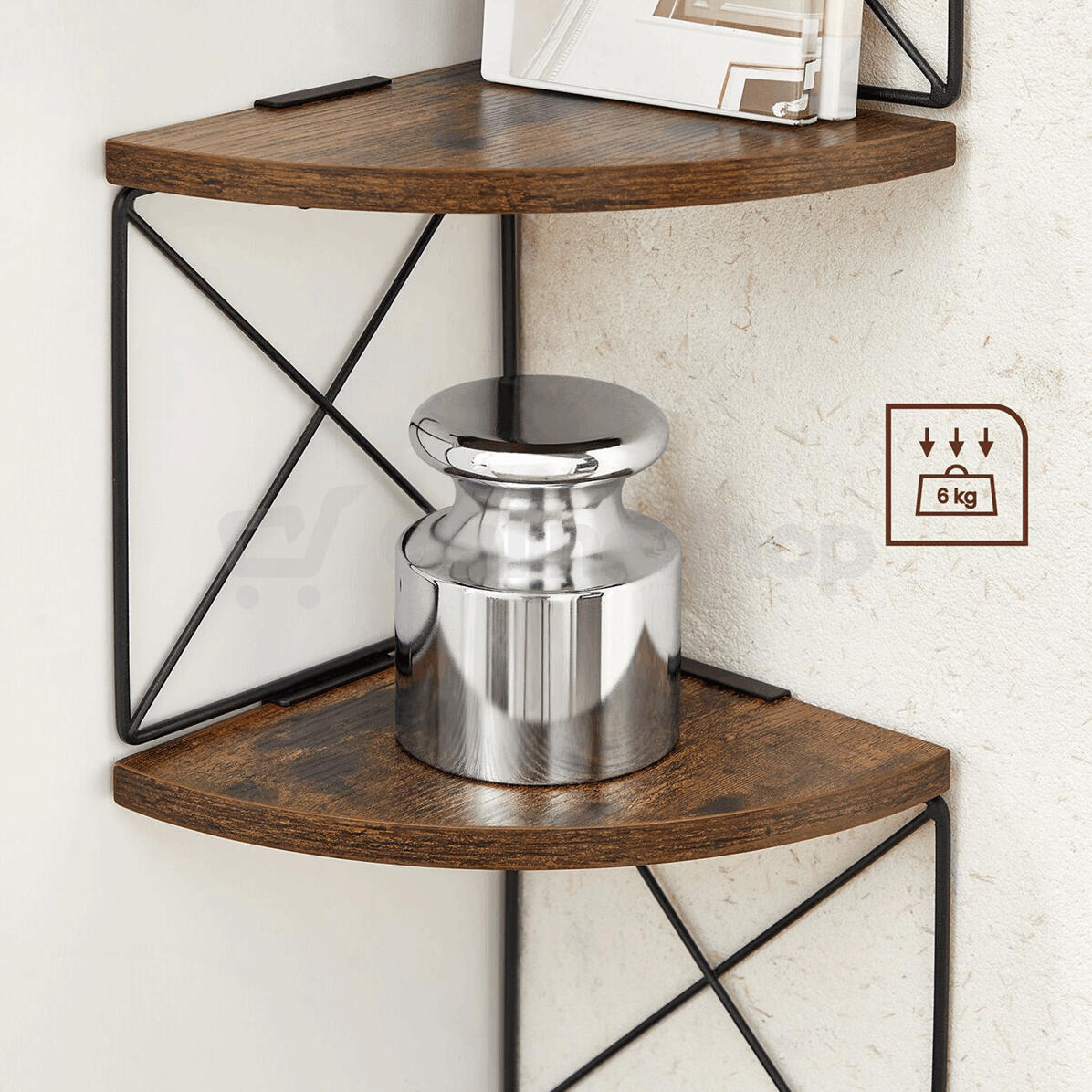 Polička, mdf, hnědá, ABP-E1051 OLW Autronic